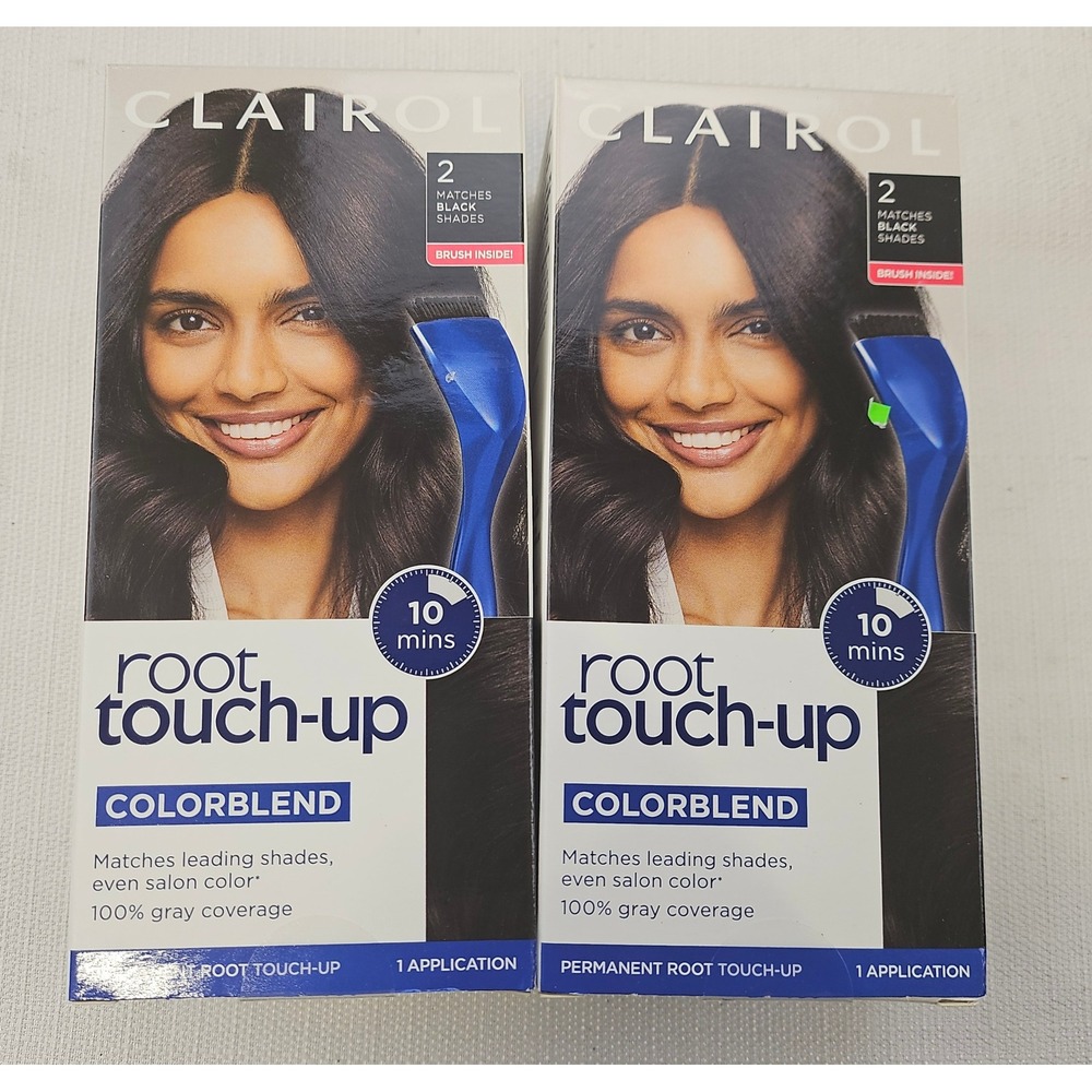 Clairol Root Touch Up Colorblend Permanent Hair Dye‎ Black Shades 2 Applications